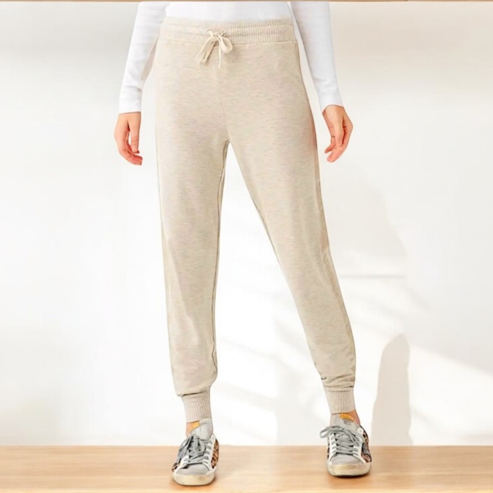 Splendid Jogger Heather Oatmeal Pants